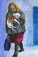 Dana Smith painting titled Traveler with Companion