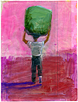 Dana Smith painting titled Green Bundle
