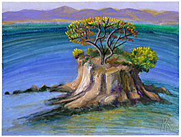 Dana Smith painting titled Tiny Island