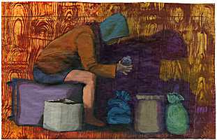 Dana Smith painting titled Lone Traveler