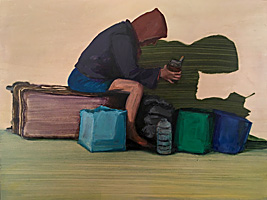 Dana Smith painting titled Traveler at Rest Shadow