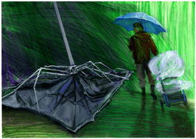 Dana Smith painting titled Rain Storm