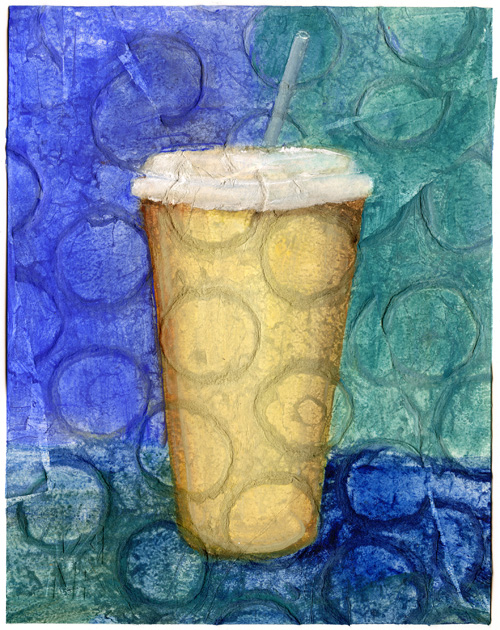 Painting by Dana Smith titled ToGo Cup 