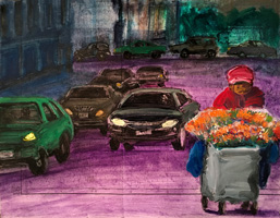 Dana Smith painting titled Traffic