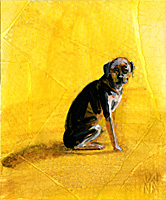 Dana Smith painting titled Yellow Dog